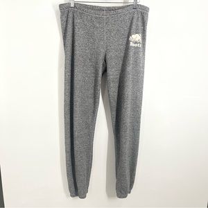 Roots XS Sweatpants Mens Original Black/White Marl DRAWSTRING 0474